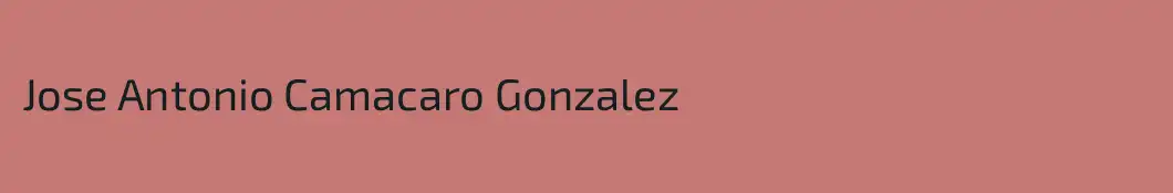 Jose Antonio Camacaro Gonzalez